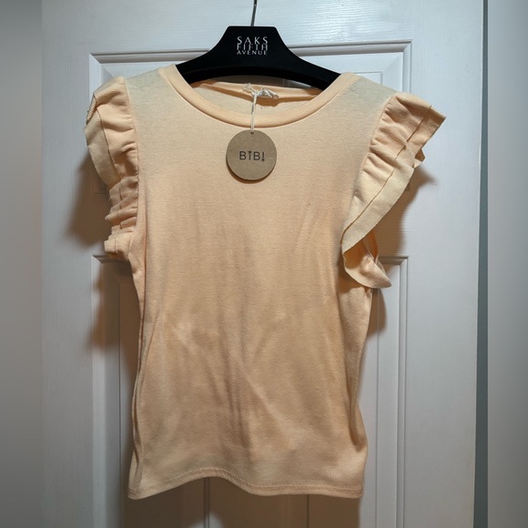 BiBi Peach Ruffle Romper - Picture 4 of 9